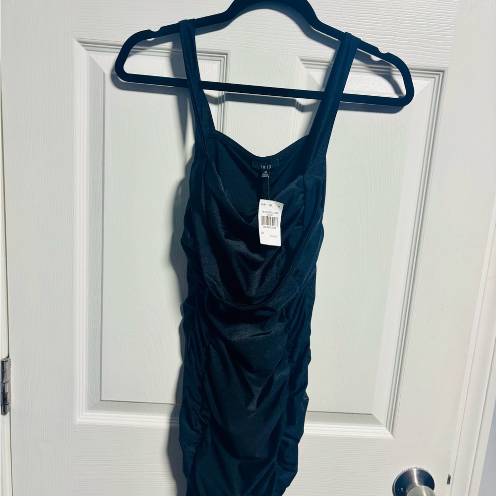 Black Ruched Dress